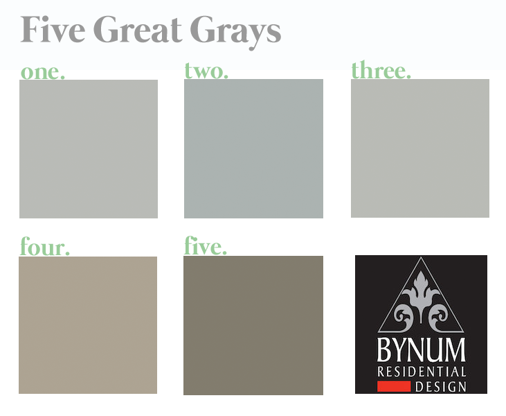 best gray paint colors | bynum design blog